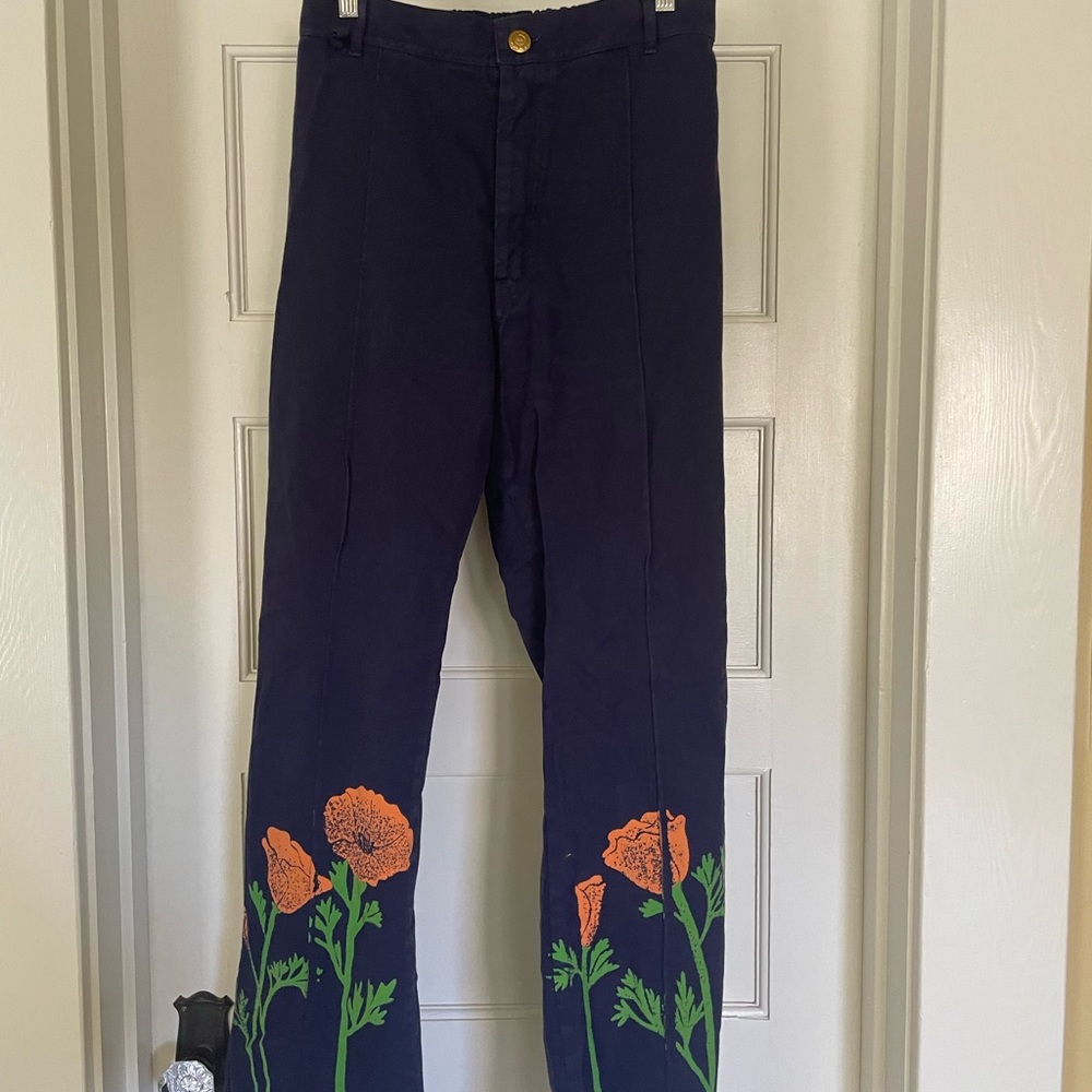 big bud press poppy painted western pants size m